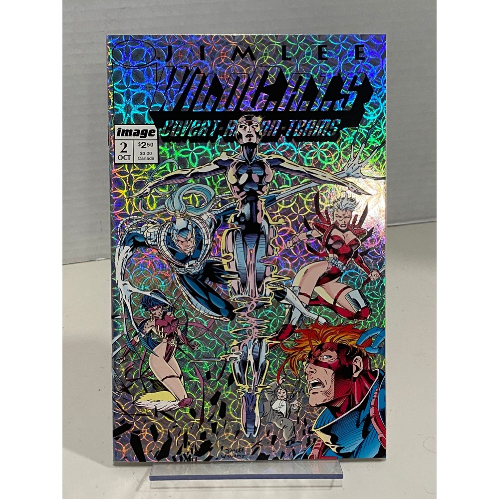 Image WildC.A.T.s Comic Book Jim Lee Prism Foil Cover Issue 2 Excellent